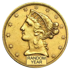 $5 Liberty Gold Half Eagle