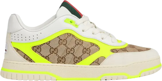 Gucci Re-Web White Beige Yellow (UK 10)
