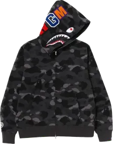 BAPE Color Camo Shark Full Zip Hoodie Black (L)