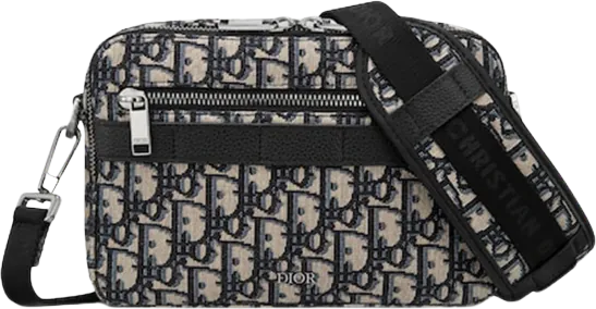 Dior Safari Messenger Bag Dior Oblique Jacquard Beige/Black