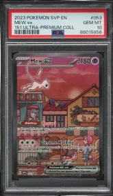 2023 Pokemon SV Black Star Promo 151 Ultra Premium Collection Mew ex #53 PSA 10