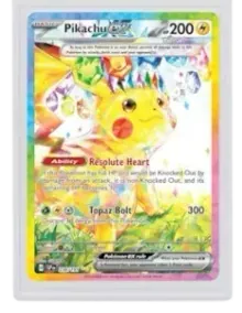 Pikachu ex 2025 Pokémon Scarlet & Violet (psa9)