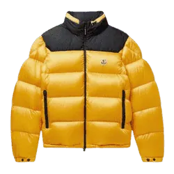 Moncler Logo-AppliquéD Quilted Down Hooded Jacket - Yellow