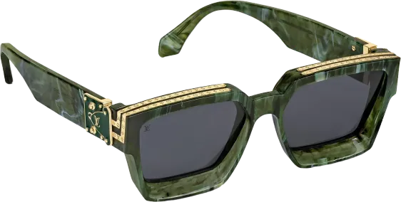 Louis Vuitton 1.1 Millionaires Sunglasses Green Marble