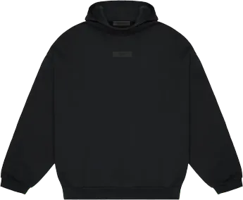 Fear of God Essentials Chest Logo Hoodie Jet Black/Jet Black