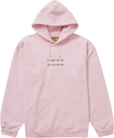 Supreme Burberry Box Logo Hooded Sweatshirt Light Pink (US L)
