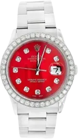 ROLEX DATEJUST 36MM STEEL (16220) - 2.00CTW