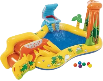 Intex Inflatable Dinosaur Play Center Outdoor Playhouse Inflatable Water Park