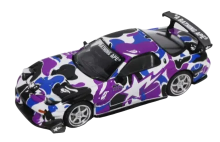 BAPE Hong Kong 20th Anniversary Camo Poprace Car 1/64