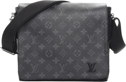 Louis Vuitton Messenger District Monogram Eclipse PM Noir Black