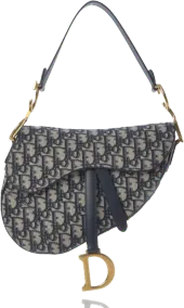 Dior Oblique Saddle Bag Blue