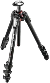 Manfrotto MT055CXPRO4 055 Carbon Fiber 4-Section Tripod with Horizontal Column (Black)