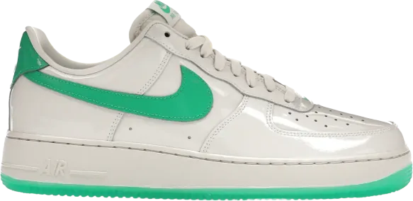 Nike Air Force 1 Low '07 Patent Platinum Tint Stadium Green (US 9)